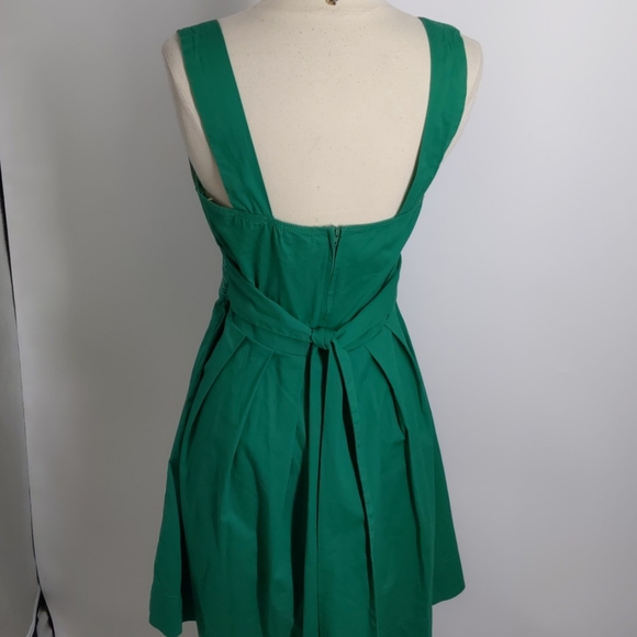 Trixxi green cotton sun dress w stitching-sz 9 - Picture 5 of 7
